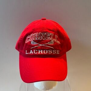 Cornell Lacrosse Cap Large Cornell Logo & Lacrosse Stick ~ RARE & Unique Cap!!!